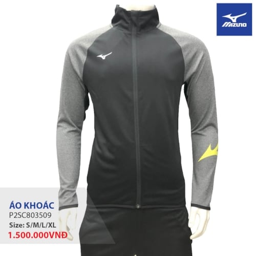 MIZUNO ÁO KHOÁC 1 LỚP P2SC8035 ĐEN